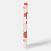 Schattigee Coquette Roze Aardbeien & Bogen Custom Case-Mate iPhone Case (Achterkant / Rechts)