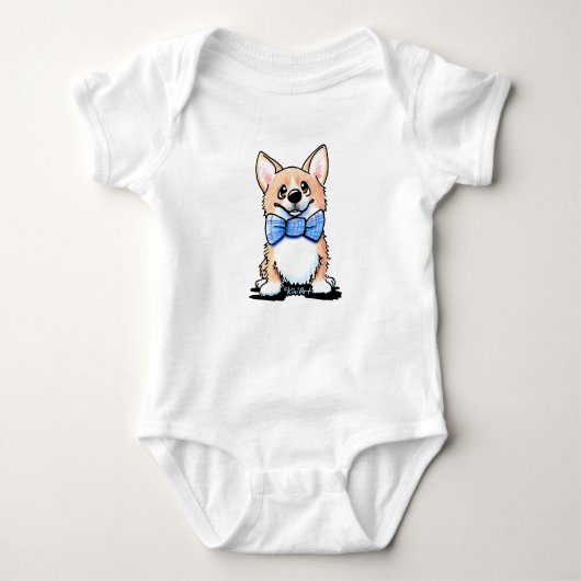 Schattigee Corgi Baby Bodysuit (Voorkant)