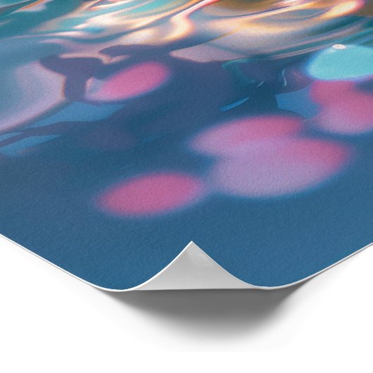 Schattigee Corgi Chill in Water Poster (Hoek)