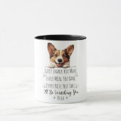 Schattigee Corgi Dog Funny Custom Mok (Midden)