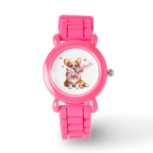 Schattigee Corgi Kinderen Watch Horloge