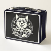 Schattigee Corgi met Sushi Kawaii Dieren (Achterkant)