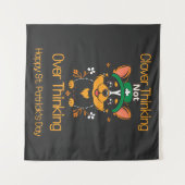 Schattigee Corgi St. Patrick's Day Tapestry Wandkleed (Voorkant (horizontaal))