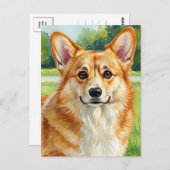 Schattigee Corgi Welsh Corgi Queen Briefkaart (Voorkant / Achterkant)