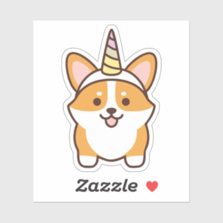 Schattigee Corgicorn Sticker