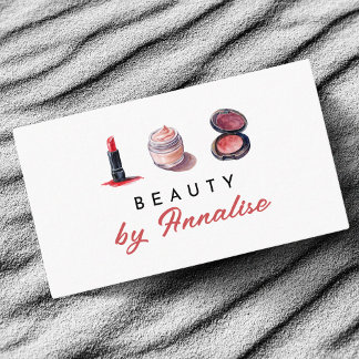 Schattigee cosmetica make-up artiest visitekaartje