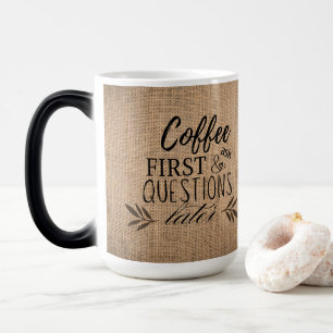 Schattigee Country Burlap Coffee Magische Mok