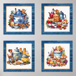 Schattigee Country keuken liefhebbers Muurkunst Sets