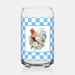 Schattigee Country kipliefhebbers Blikvorm Glas
