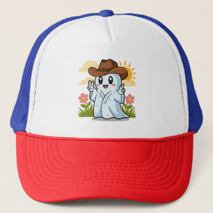 Schattigee Cowboy Ghost voor Halloween Fun Decorat Trucker Pet