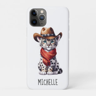 Schattigee Cowboy Snow Leopard Naam iPhone 11 Pro Hoesje