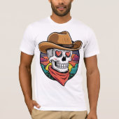 Schattigee cowboyschedel - hartogen t-shirt (Voorkant)
