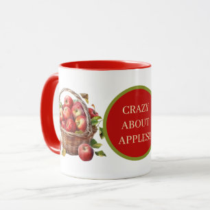 Schattigee Crazy Apple tekst toevoegen Mok