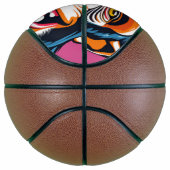 Schattigee Crazy Funny Chimpanzee Basketbal (Rechts)