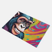 Schattigee Crazy Funny Chimpanzee Deurmat (Schuin)