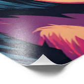 Schattigee Crazy Funny Chimpanzee Foto Afdruk (Hoek)