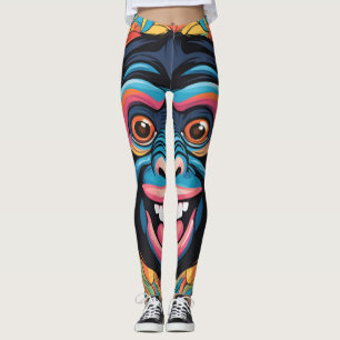 Schattigee Crazy Funny Chimpanzee Leggings