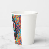 Schattigee Crazy Funny Chimpanzee Papieren Bekers (Links)