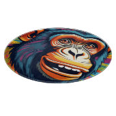 Schattigee Crazy Funny Chimpanzee Snijplank (Hoek)
