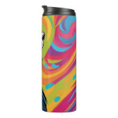 Schattigee Crazy Funny Chimpanzee Thermosbeker (Geroteerd rechts)