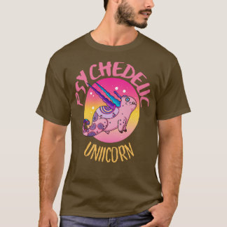 Schattigee Crazy Psycedelic Eenhoorn Kunstwerk 3 T-shirt