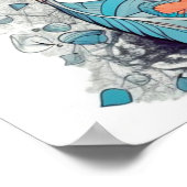 Schattigee Creative Fox illustratie Poster (Hoek)