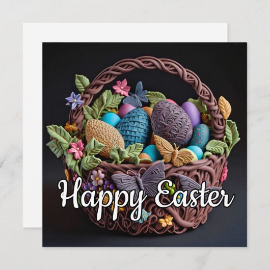 Schattigee Creative Happy Paasmand Kaart (Voorkant / Achterkant)