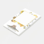 Schattigee Critter gepersonaliseerde notities Post-it® Notes (Schuin)