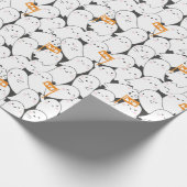 Schattigee Crowded Ghosts met Boo vlaggen Cadeaupapier (Hoek)