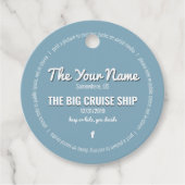 Schattigee Cruising Ducks Custom Bedankjes Labels (Voorkant)