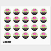 Schattigee Cupcake Bakkerij Box Seal Ronde Sticker (Vel)
