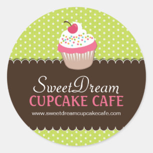 Schattigee Cupcake Box of Jar Stickers