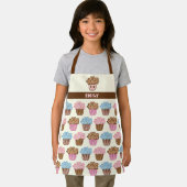 Schattigee Cupcake Gepersonaliseerde Kinder Keuken Schort (Insitu)