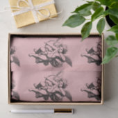 Schattigee  Cupid Angel op Roze Tissuepapier (Geschenk)