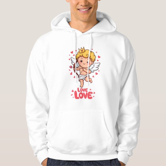 Schattigee Cupido Liefde Hoodie (Voorkant)