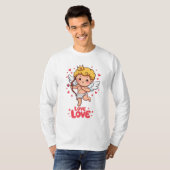 Schattigee Cupido Liefde T-shirt (Voorkant volledig)