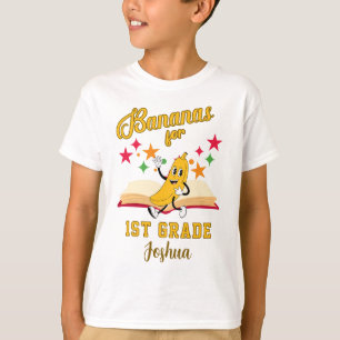 Schattigee Custom Bananas Terug naar School Shirt