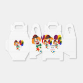 Schattigee Custom Carnaval Circus Clown Eerste Ver Bedankdoosjes (Uitgevouwen)