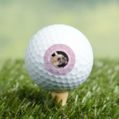 Schattigee Custom Dog Afbeelding Sjabloon Roze Dam Golfballen (Insitu Shirt)