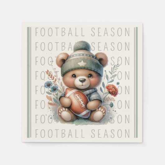 Schattigee Custom Football Papieren servetten (Voorkant)