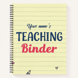 Schattigee Custom Teacher Multomap Hoesje Notitieboek
