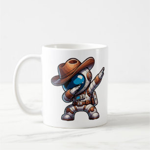 Schattigee Dabbing Astronaut Cowboy Space Hallowee Koffiemok
