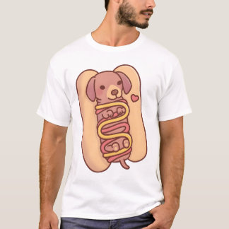 Schattigee Dachshund Hotdog Bun T-shirt