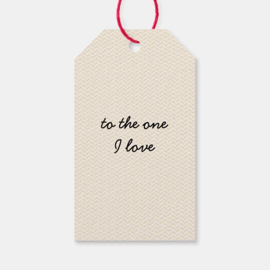 Schattigee Dachshund Puppy met Hart en Tekst Cadeaulabel (Achterkant)