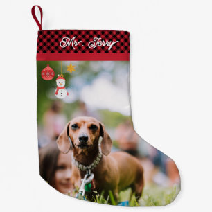 Schattigee Dachshund Worst Hond Puppy Kerstcadeau Kleine Kerstsok