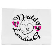Schattigee Daddy-to-be woordkunst Groot Cadeauzakje (Achterkant)