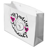 Schattigee Daddy-to-be woordkunst Groot Cadeauzakje (Achterkant Gekanteld)