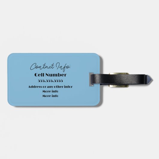 Schattigee Daisy Bloemen Charm Aangepaste tekst Bagagelabel (Achterkant horizontaal)