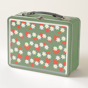 Schattigee Daisy Flower aardbeien kerstpatroon