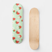 Schattigee Daisy Flower aardbeien kerstpatroon Skateboard (Voorkant)